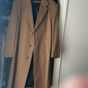 48R men CASHMERE & wool TOPCOAT